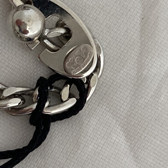 Chanel Vintage Logo ID Dog Tag Charm - Picture 5 of 8